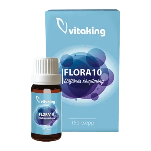FLORA10 Élőflórás Készítmény (150 Csepp) - Vitaking - 