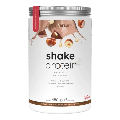 Shake Protein - 450 g - mogyorós-csokoládé - Nutriversum - 