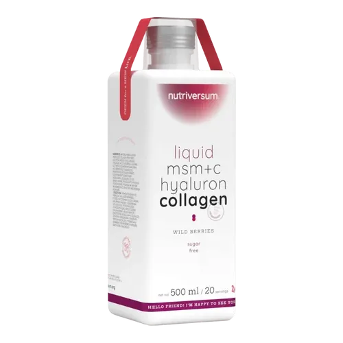 MSM+C Hyaluron Collagen Liquid - 500 ml - erdei gyümölcs - Nutriversum - 
