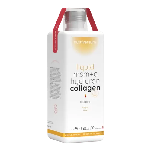 MSM+C Hyaluron Collagen Liquid - 500 ml - narancs - Nutriversum - 