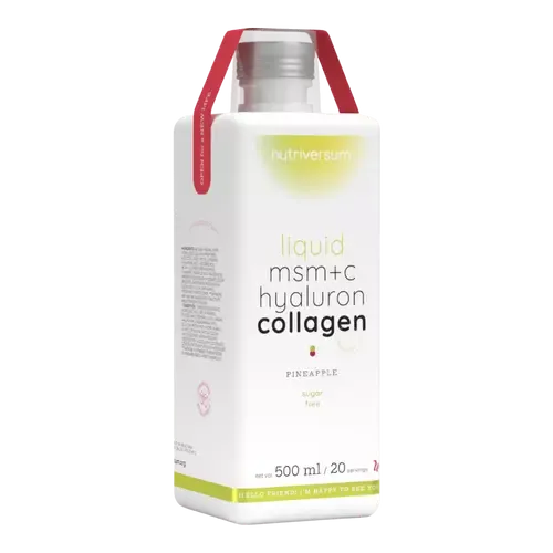 MSM+C Hyaluron Collagen Liquid - 500 ml - ananász - Nutriversum - 
