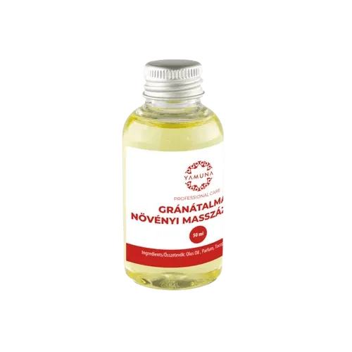 Gránátalmás növényi alapú masszázsolaj - 50ml - színezék-, parabén- és paraffin mentes