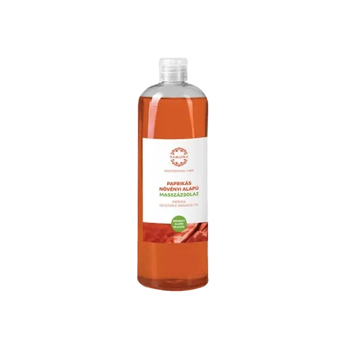 Paprikás növényi alapú masszázsolaj - 1000ml - színezék-, parabén- és paraffin mentes