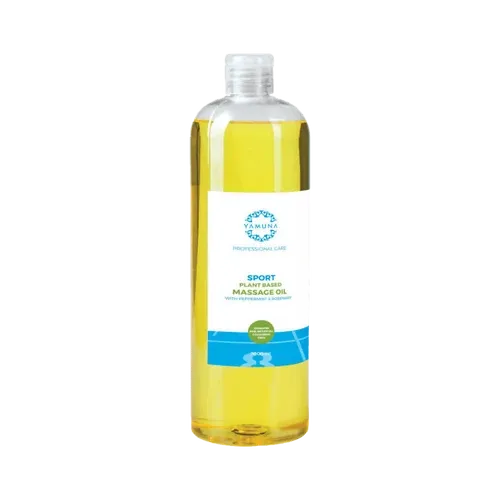 Sport növényi alapú masszázsolaj borsmenta és rozmaring olajjal - 1000ml - színezék-, parabén- és paraffin mentes