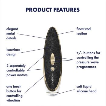 Satisfyer Luxus Pret-a-porter - vibrierende Klitoris-Stimulator (schwarz und weiß)