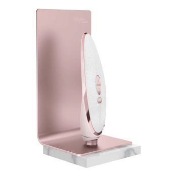 Satisfyer Luxury Pret-a-porter - vibráló csiklóizgató (fehér-rózsaarany)