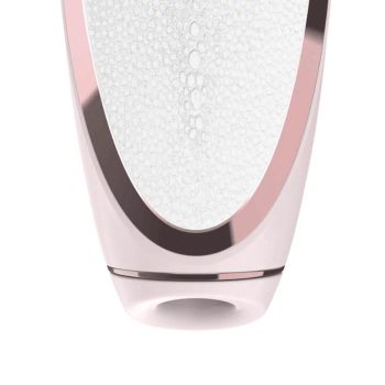 Satisfyer Luxury Pret-a-porter - vibráló csiklóizgató (fehér-rózsaarany)