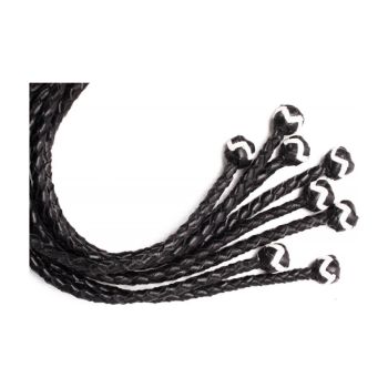 8 Tail Polish Leather Flogger 22 inch