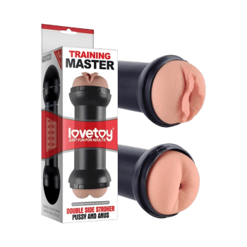 Trening Master Double Side Stroker Pussy and Anus Flesh - Lovetoy