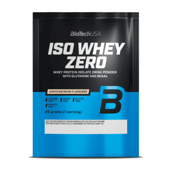 Iso Whey Zero bez laktozy - ciasteczka i śmietana - 25g - BioTech USA