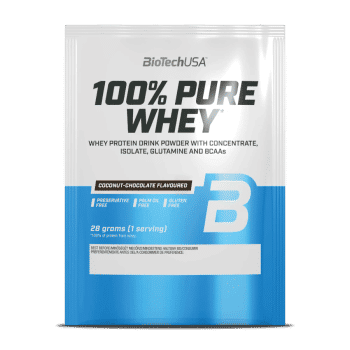 100% Pure Whey białko serwatkowe w proszku - czekolada kokosowa - 28g - BioTech USA