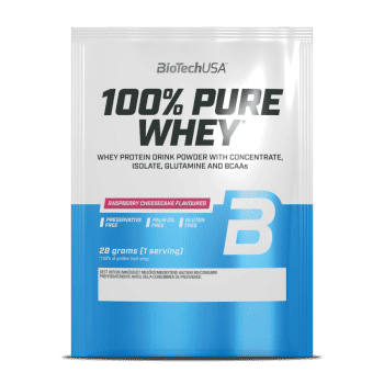 100% Pure Whey Whey Protein Powder - Raspberry Cheesecake - 28g - Białko serwatkowe w proszku. BioTech USA