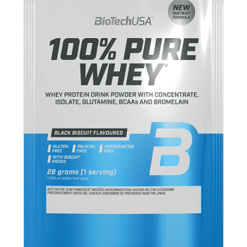 100% Pure Whey białko serwatkowe w proszku - czarny herbatnik - 28g - BioTech USA