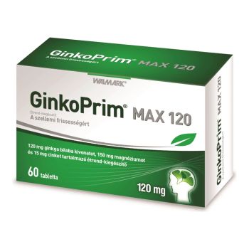 GinkoPrim MAX 120mg - A szellemi frissességért - 30 tabletta