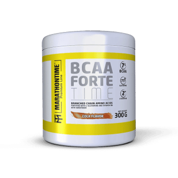 BCAA Forte Time z glutaminą i witaminą B6 - 300 g - cola - Marathontime