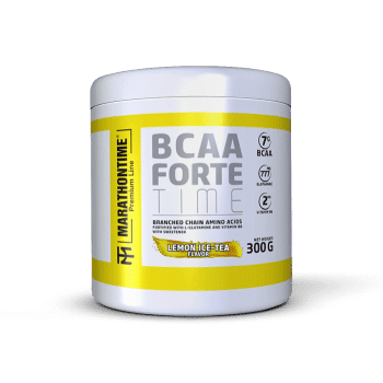 BCAA Forte Time mit Glutamin und Vitamin B6 - 300 g - Zitronen-Eistee - Marathontime