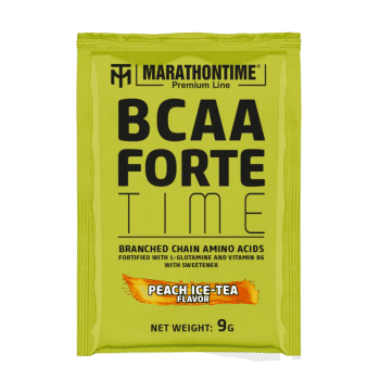 BCAA Forte Time - 9 g - brzoskwiniowa herbata mrożona - Marathontime