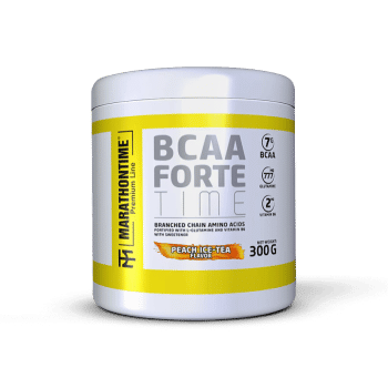 BCAA Forte Time Glutaminnal és B6-Vitaminnal - 300 g - barackos jeges-tea - Marathontime