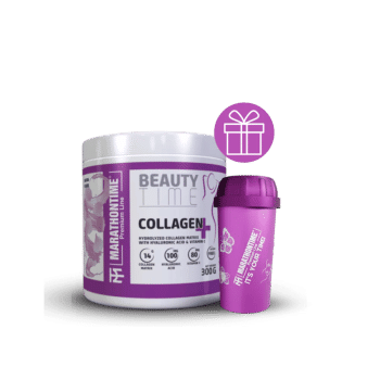 Hydrolysed Collagen Complex - z kwasem hialuronowym i witaminą C, w owocowych smakach - Marathontime