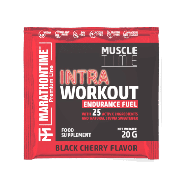 Intra Workout koffeinmentes energizáló 20 g - fekete cseresznye - Marathontime