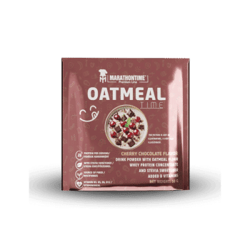 Oatmeal fehérje + gluténmentes zabpehely por steviával - 50 g - meggyes csoki - Marathontime