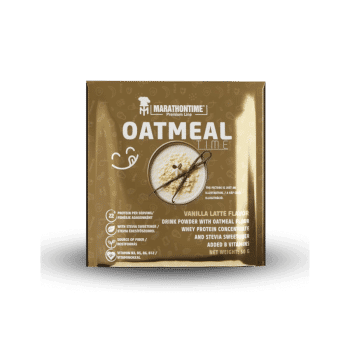Oatmeal fehérje + gluténmentes zabpehely por steviával - 50 g - vaníliás latte - Marathontime