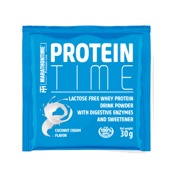 Protein Time Lactate Enriched Protein o smaku śmietanki kokosowej 30 g - Marathontime