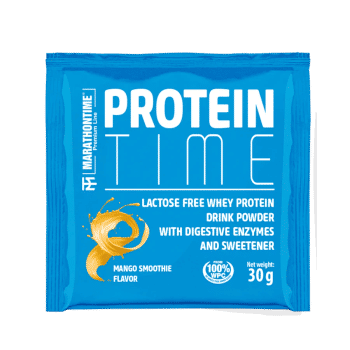 Protein Time Lactate Enriched Protein Mango Flavour 30 g - - Wzbogacony w mleczan białka. Marathontime