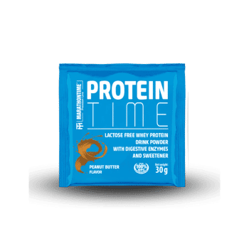 Protein Time Lactate Enriched Protein Peanut Butter Flavour 30 g - - Wzbogacone białko o smaku masła orzechowego. Marathontime