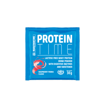 Protein Time Lactate Enriched Protein Raspberry Mania Flavour 30 g - Białko wzbogacone mleczanem Marathontime