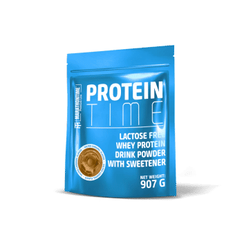 Protein Time - laktázenzimmel dúsított fehérje koncentrátum 907 g - sós karamell - Marathontime