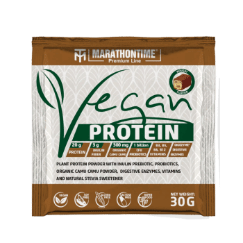 Premium Vegan Protein Nougat 30 g - - Wegańskie białko. Marathontime