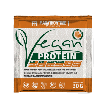 Premium Vegan Protein - Gesalzenes Karamell 30 g - Marathontime