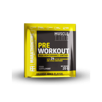 Pre Workout Edzés Előtti Energizáló 20 g - narancslé ízben - Marathontime