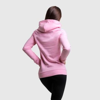 PRO Hoodie Baby Pink dámska mikina - (L) - GymBeam