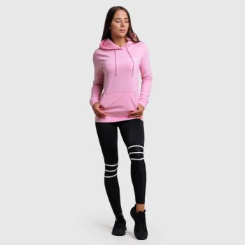 PRO Hoodie Baby Pink dámska mikina - (L) - GymBeam