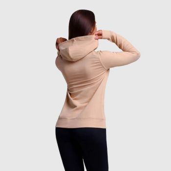 PRO Hoodie sand Damen Sweatshirt - (M) - GymBeam