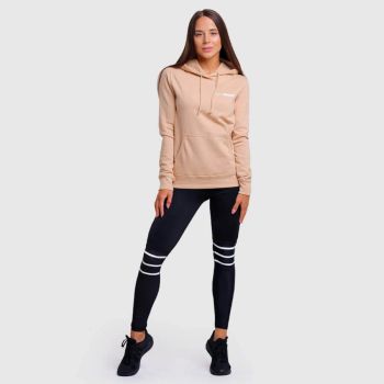 PRO Hoodie sand Damen Sweatshirt - (M) - GymBeam