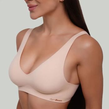 Nahtloser BH in Beige - M - GymBeam