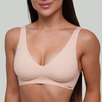 Nahtloser BH in Beige - M - GymBeam