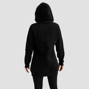 Limitless Longline női kapucnis pulóver fekete - (M) - GymBeam