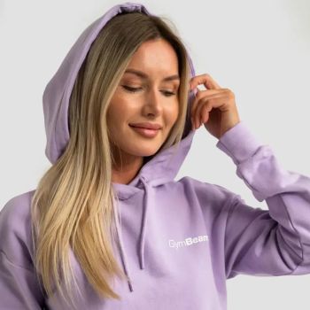Limitless Longline női kapucnis pulóver levendula - (M) - GymBeam