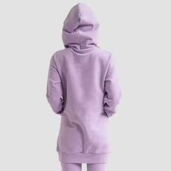 Limitless Longline női kapucnis pulóver levendula - (M) - GymBeam