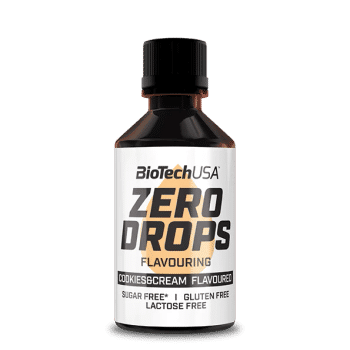 Zero Drops - 50ml - ciasteczka i śmietanka - BioTech USA