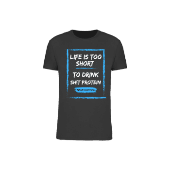 Rundhalsausschnitt Herren Kurzarm-T-Shirt dunkelgrau - Marathontime