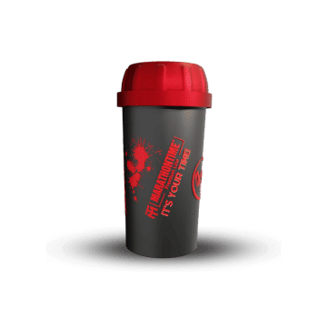 Shaker fekete - piros 350 ml - The Hardcore - Marathontime