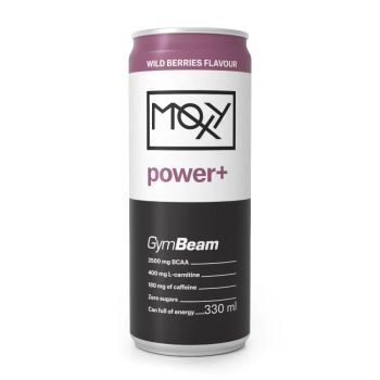 MOXY power+ Energy Drink 24 x 330 ml - erdei gyümölcs - GymBeam