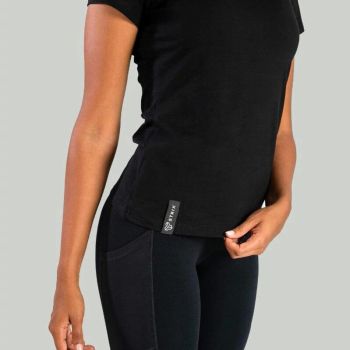 Essential Black női póló - (M) - STRIX