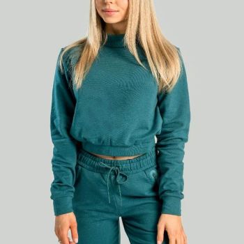 Essential High-Neck Deep Teal női pulóver - (M) - STRIX