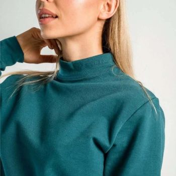 Essential High-Neck Deep Teal női pulóver - (M) - STRIX